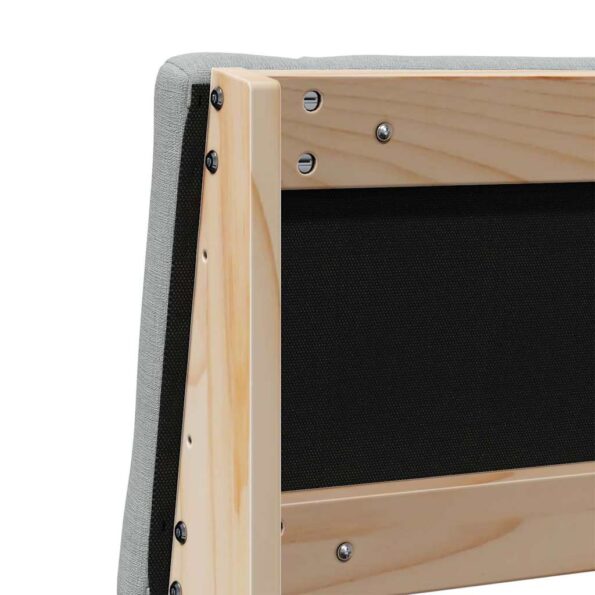 vidaXL Čalúnené čelo postele Svetlosivá 120 cm – Obrázok 8