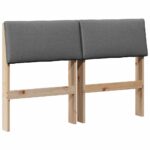 vidaXL Čalúnené čelo postele Tmavo šedá 120 cm – Obrázok 2