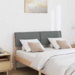 vidaXL Čalúnené čelo postele Tmavo šedá 120 cm – Obrázok 3