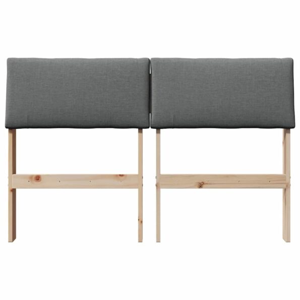 vidaXL Čalúnené čelo postele Tmavo šedá 120 cm – Obrázok 4