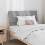 vidaXL Čalúnené čelo postele Svetlosivá 100 cm – Obrázok 3