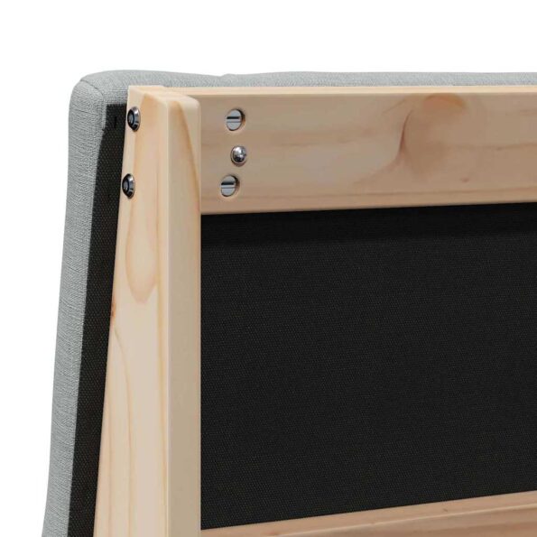 vidaXL Čalúnené čelo postele Svetlosivá 100 cm – Obrázok 8