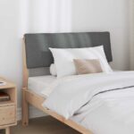 vidaXL Čalúnené čelo postele Tmavo šedá 100 cm – Obrázok 3