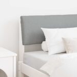 vidaXL Čalúnené čelo postele Svetlosivá 100 cm