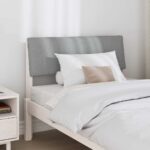 vidaXL Čalúnené čelo postele Svetlosivá 100 cm – Obrázok 3