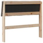 vidaXL Čalúnené čelo postele Sivohnedá 90 cm Masívne borovicové drevo – Obrázok 6