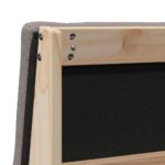 vidaXL Čalúnené čelo postele Sivohnedá 90 cm Masívne borovicové drevo – Obrázok 8