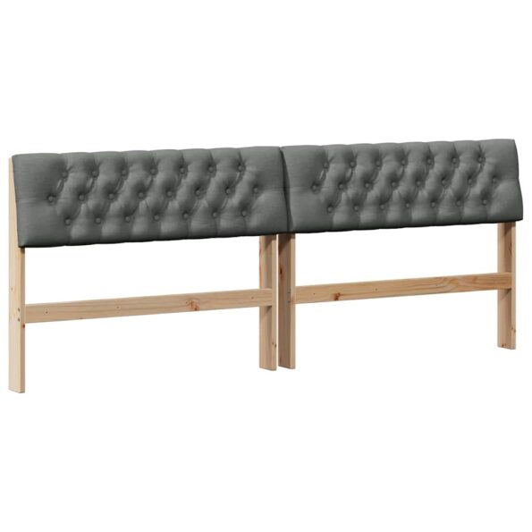 vidaXL Čalúnené čelo postele Tmavo šedá 200 cm – Obrázok 2