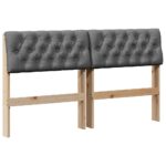 vidaXL Čalúnené čelo postele Tmavo šedá 160 cm – Obrázok 2