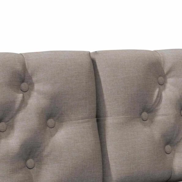 vidaXL Čalúnené čelo postele Sivohnedá 160 cm Masívne borovicové drevo – Obrázok 7