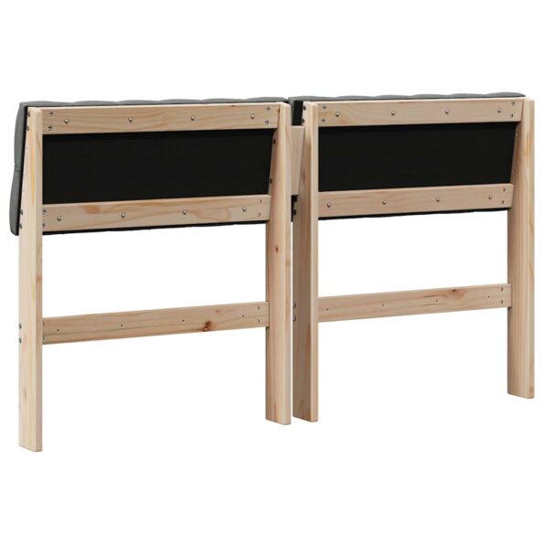 vidaXL Čalúnené čelo postele Tmavo šedá 140 cm – Obrázok 6