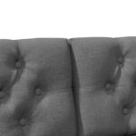 vidaXL Čalúnené čelo postele Tmavo šedá 140 cm – Obrázok 7