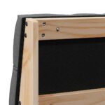 vidaXL Čalúnené čelo postele Tmavo šedá 135 cm – Obrázok 8