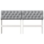 vidaXL Čalúnené čelo postele Svetlosivá 135 cm – Obrázok 4