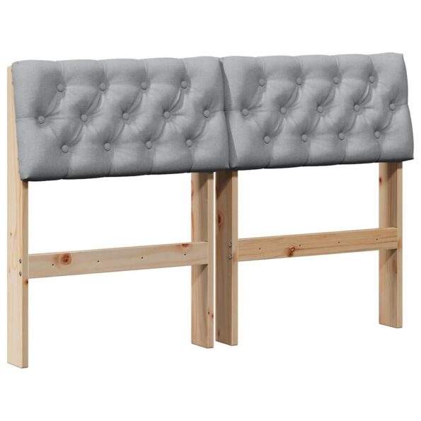 vidaXL Čalúnené čelo postele Svetlosivá 120 cm – Obrázok 2