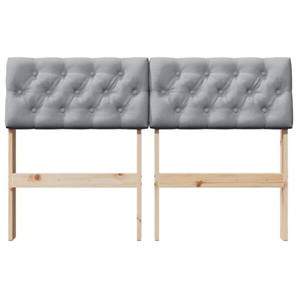 vidaXL Čalúnené čelo postele Svetlosivá 120 cm – Obrázok 4