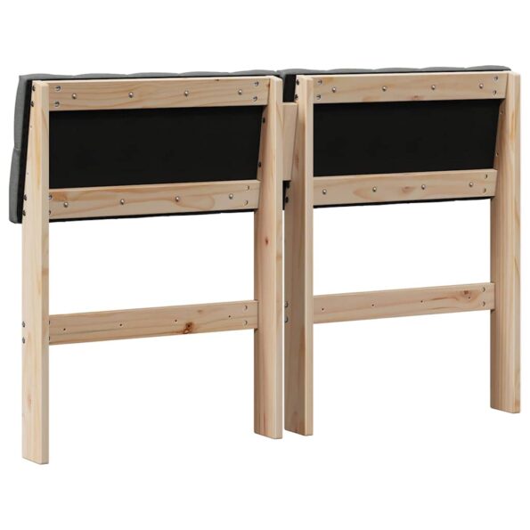 vidaXL Čalúnené čelo postele Tmavo šedá 120 cm – Obrázok 6