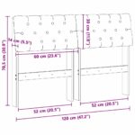 vidaXL Čalúnené čelo postele Sivohnedá 120 cm Masívne borovicové drevo – Obrázok 11