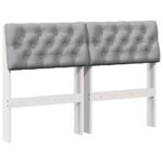 vidaXL Čalúnené čelo postele Svetlosivá 120 cm – Obrázok 2