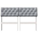 vidaXL Čalúnené čelo postele Svetlosivá 120 cm – Obrázok 4