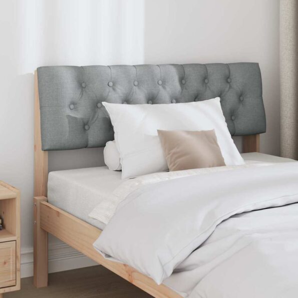 vidaXL Čalúnené čelo postele Svetlosivá 100 cm – Obrázok 3