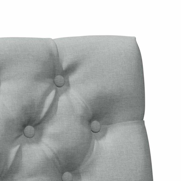 vidaXL Čalúnené čelo postele Svetlosivá 100 cm – Obrázok 7