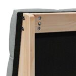 vidaXL Čalúnené čelo postele Svetlosivá 100 cm – Obrázok 8