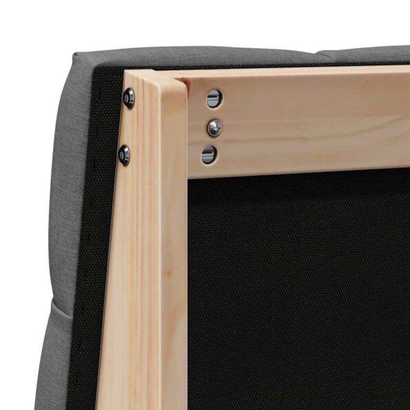 vidaXL Čalúnené čelo postele Tmavo šedá 80 cm Masívne borovicové drevo – Obrázok 8