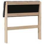 vidaXL Čalúnené čelo postele Tmavo šedá 75 cm Masívne borovicové drevo – Obrázok 6