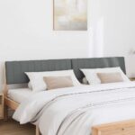 vidaXL Čalúnené čelo postele Tmavo šedá 200 cm – Obrázok 3