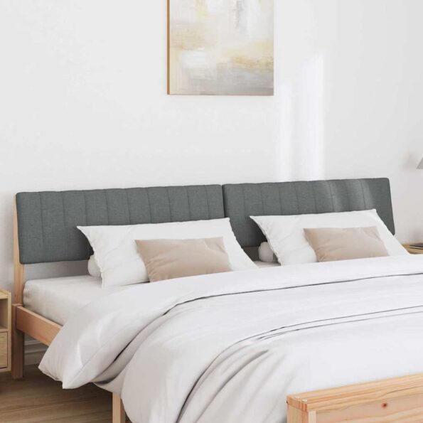 vidaXL Čalúnené čelo postele Tmavo šedá 200 cm – Obrázok 3