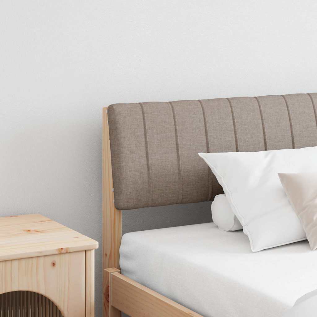 879212_1.jpg vidaXL Čalúnené čelo postele Sivohnedá 200 cm Masívne borovicové drevo – Obrázok 1