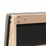 vidaXL Čalúnené čelo postele Sivohnedá 200 cm Masívne borovicové drevo – Obrázok 8