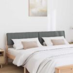 vidaXL Čalúnené čelo postele Tmavo šedá 180 cm – Obrázok 3