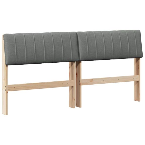 vidaXL Čalúnené čelo postele Tmavo šedá 160 cm – Obrázok 2