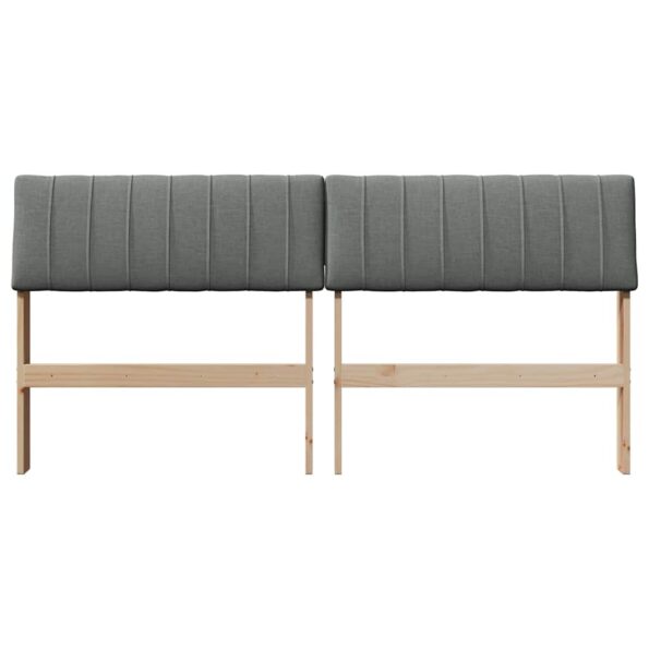 vidaXL Čalúnené čelo postele Tmavo šedá 160 cm – Obrázok 4