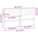 vidaXL Čalúnené čelo postele Svetlosivá 150 cm – Obrázok 11