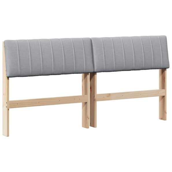 vidaXL Čalúnené čelo postele Svetlosivá 150 cm – Obrázok 2