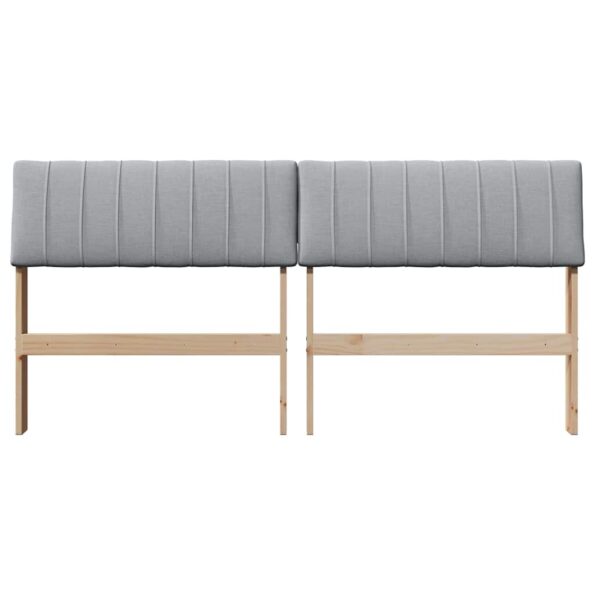 vidaXL Čalúnené čelo postele Svetlosivá 150 cm – Obrázok 4