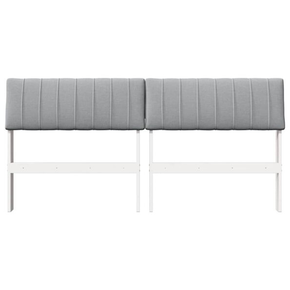 vidaXL Čalúnené čelo postele Svetlosivá 150 cm – Obrázok 4