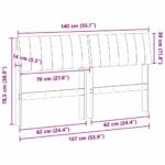 vidaXL Čalúnené čelo postele Tmavo šedá 140 cm – Obrázok 11