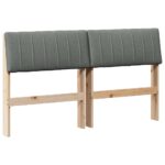 vidaXL Čalúnené čelo postele Tmavo šedá 140 cm – Obrázok 2