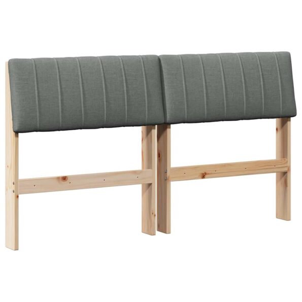 vidaXL Čalúnené čelo postele Tmavo šedá 140 cm – Obrázok 2