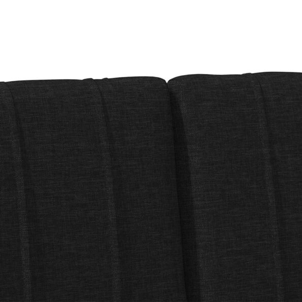 vidaXL Čalúnené čelo postele Čierna 140 cm Masívne borovicové drevo – Obrázok 7