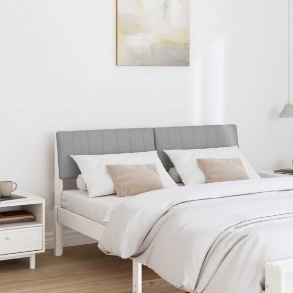 vidaXL Čalúnené čelo postele Svetlosivá 140 cm – Obrázok 3