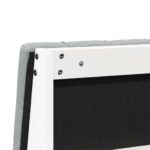 vidaXL Čalúnené čelo postele Svetlosivá 140 cm – Obrázok 8