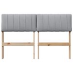 vidaXL Čalúnené čelo postele Svetlosivá 120 cm – Obrázok 4