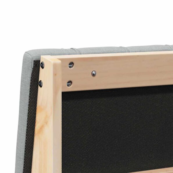 vidaXL Čalúnené čelo postele Svetlosivá 120 cm – Obrázok 8