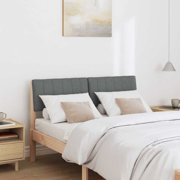 vidaXL Čalúnené čelo postele Tmavo šedá 120 cm – Obrázok 3