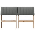 vidaXL Čalúnené čelo postele Tmavo šedá 120 cm – Obrázok 4